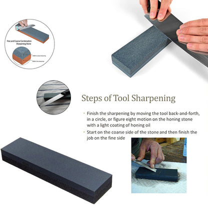 0426 Knife Sharpening Stone, High Density Thicken Whetstone Set Robust Safe to Use for Scissors for Axe (MOQ :- 9 Pc)