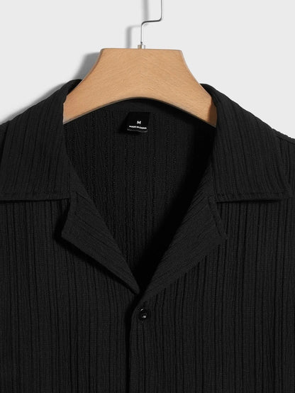 Black Color Half Sleeves Regular Fit Formal Shirt for Men