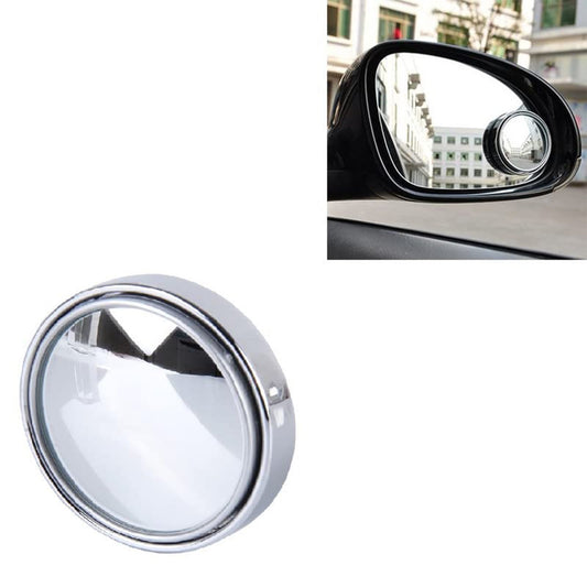 6205 360DEGREE BLIND SPOT ROUND WIDE ANGLE ADJUSTABLE CONVEX REAR VIEW MIRROR - PACK OF 2 DeoDap