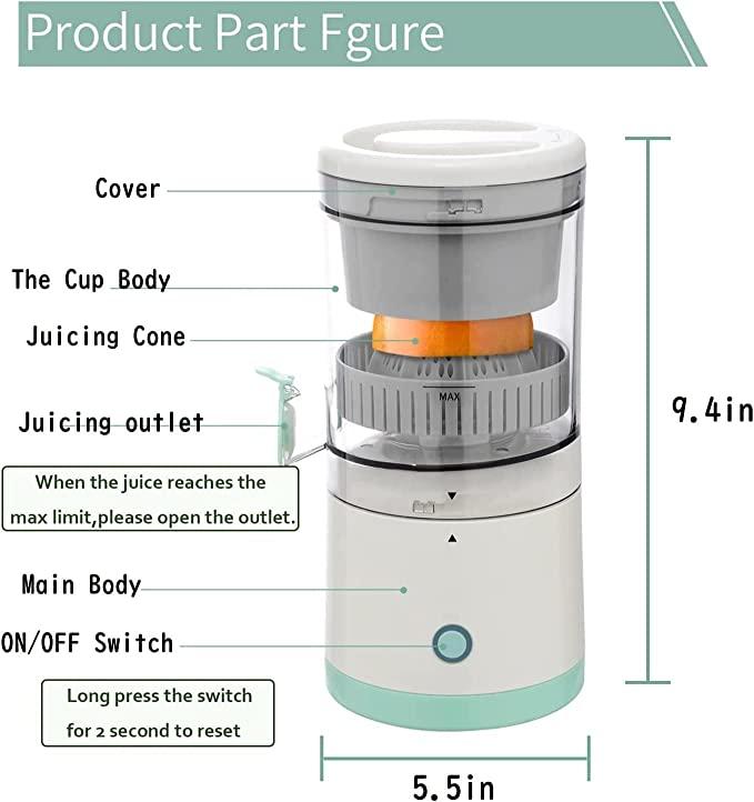 Electric Citrus Juicer : Ideal for juicing halved citrus fruits